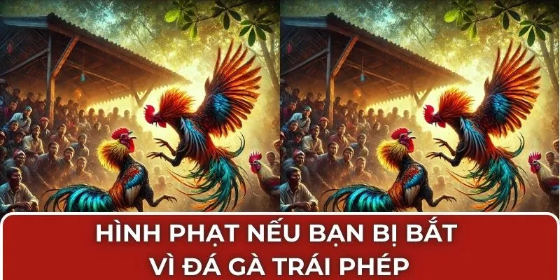 Hình phạt nếu bạn bị bắt vì đá gà trái phép